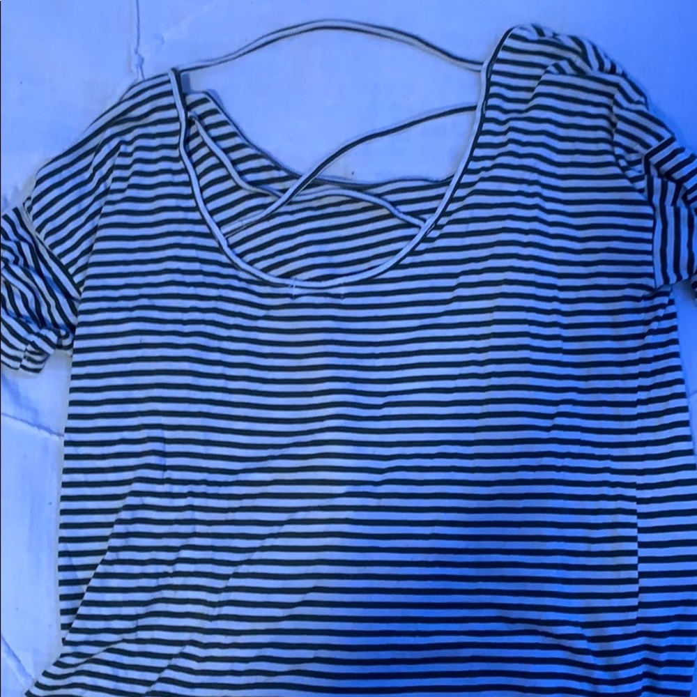 a striped shirt
